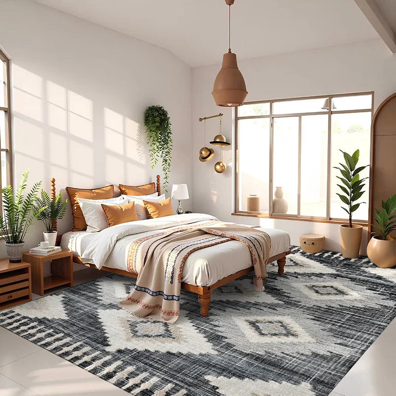 Retro Light Luxury Home Bathroom Floor Mat