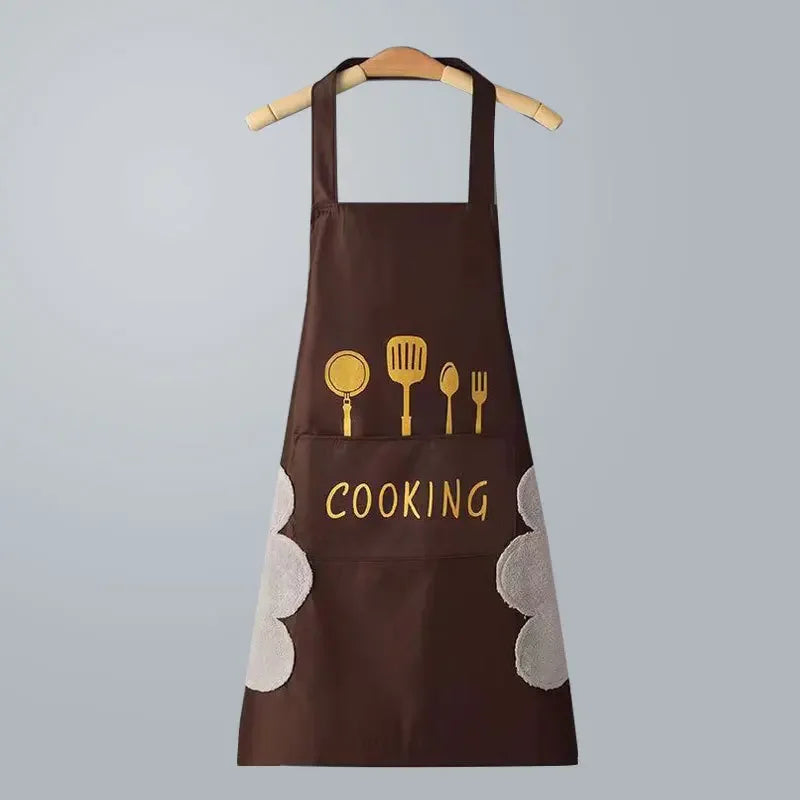 Universal Waterproof Oilproof Sleeveless Cooking Apron for Men and Women Julia M Home & Kitchen
