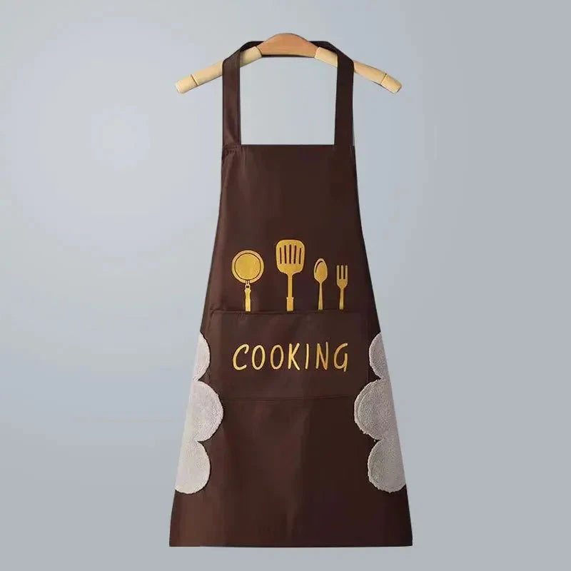 Universal Waterproof Oilproof Sleeveless Cooking Apron for Men and Women Julia M Home & Kitchen