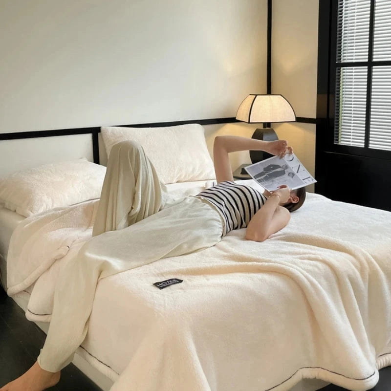 Plush Coral Fleece Winter Blanket for Ultimate Comfort Julia M LifeStyles