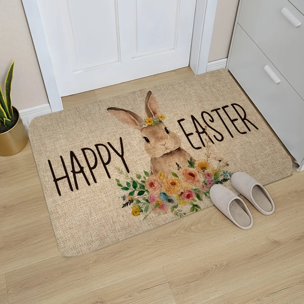 VIKAMA Cartoon Easter Carpet - Soft and Comfortable Bedroom Side Rug
