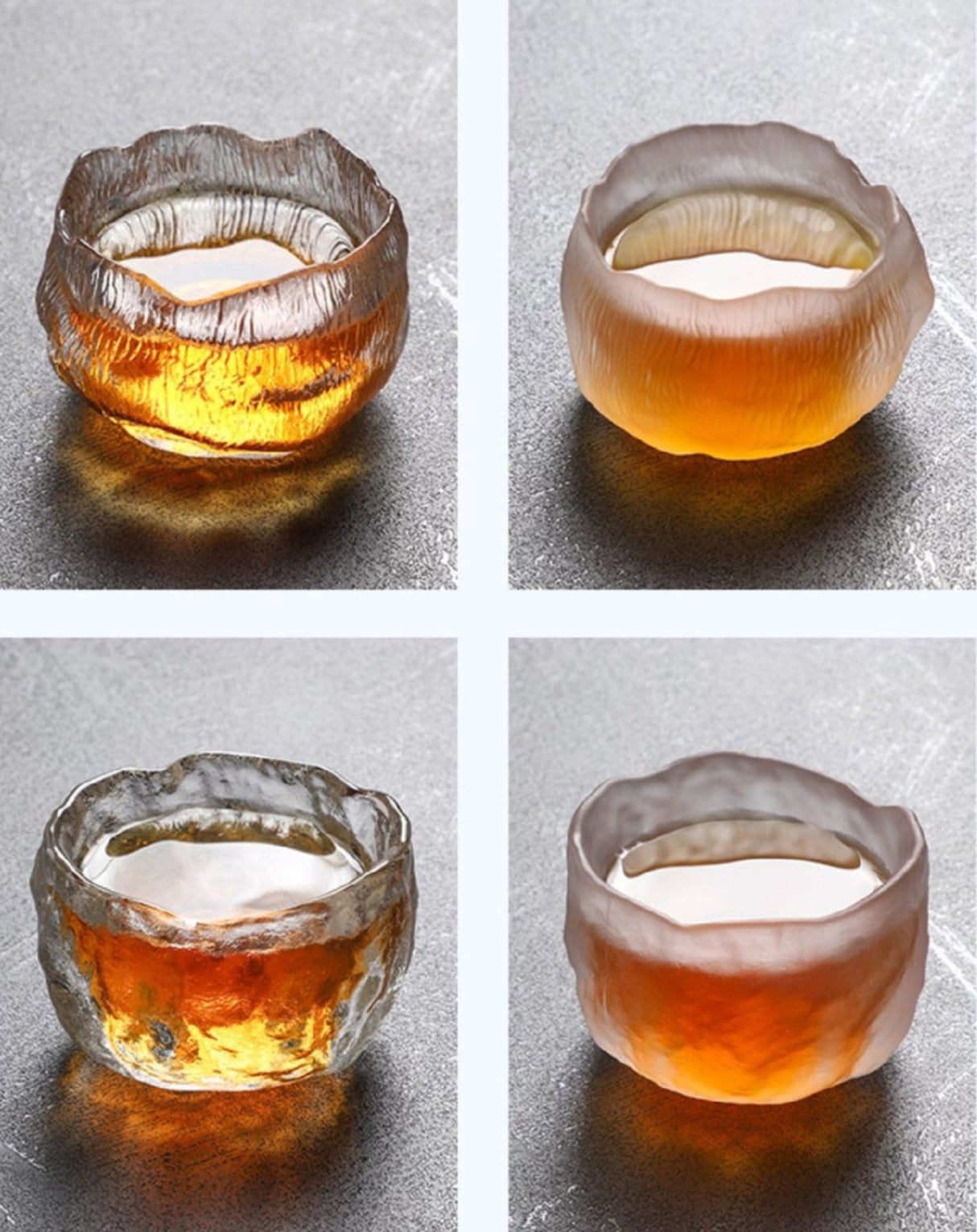 Frosted Japanese Glass Tea Cup – Elegant Single Serve Teacup - Julia M LifeStyles