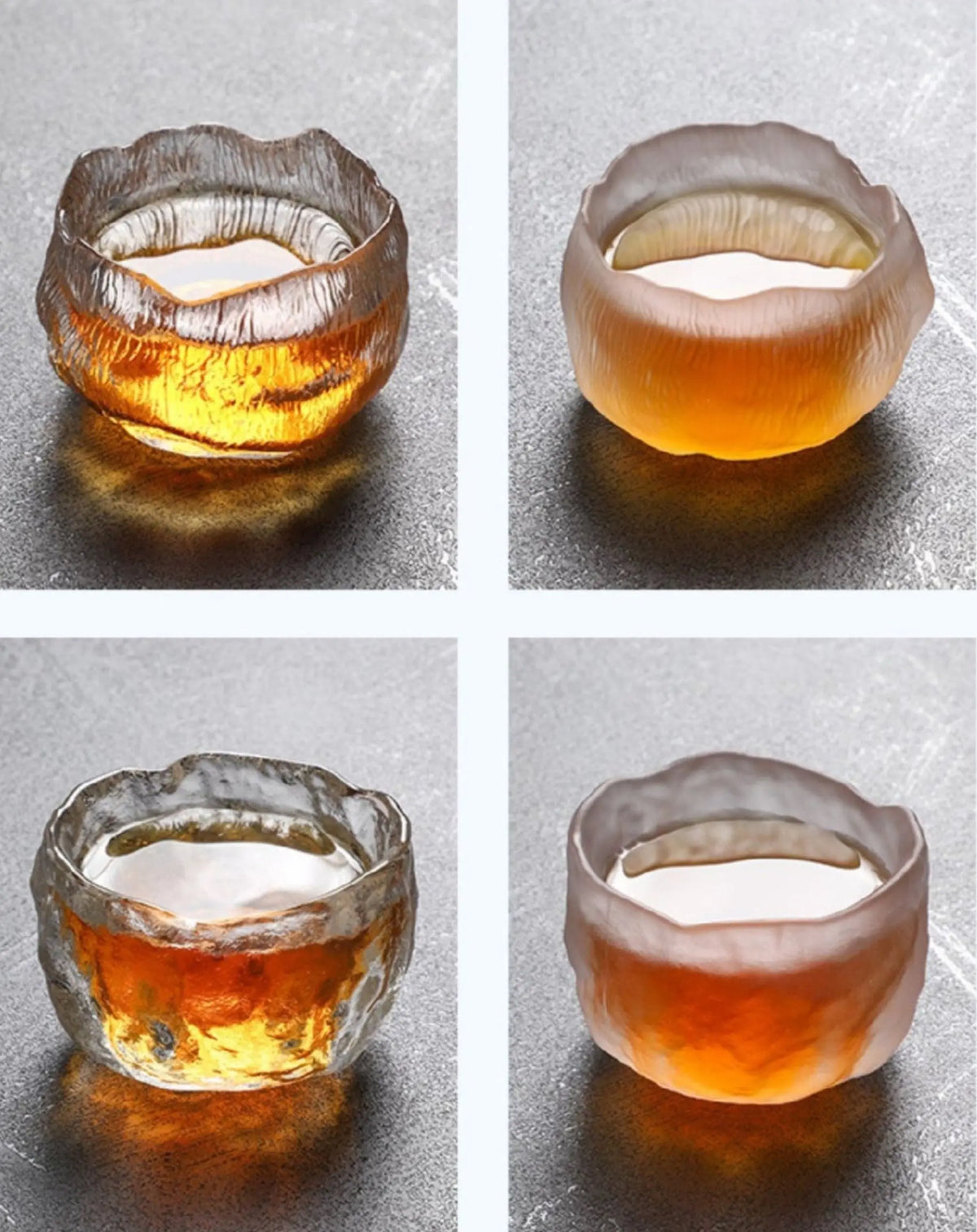 Frosted Japanese Glass Tea Cup – Elegant Single Serve Teacup - Julia M LifeStyles