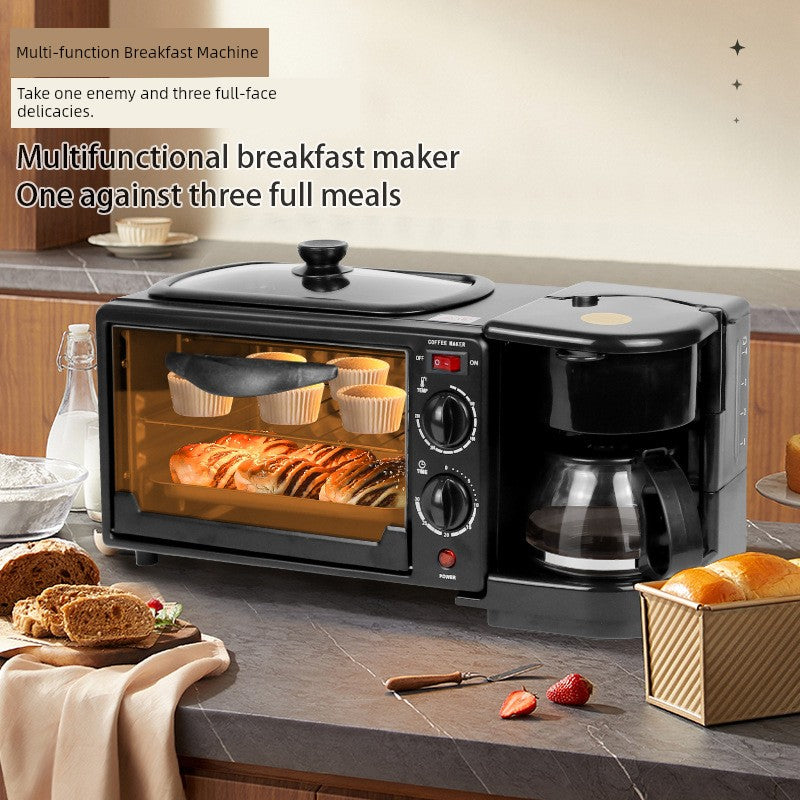 Versatile 3-in-1 Breakfast Machine: Toaster, Sandwich Maker & Bread Maker Julia M Home & Kitchen