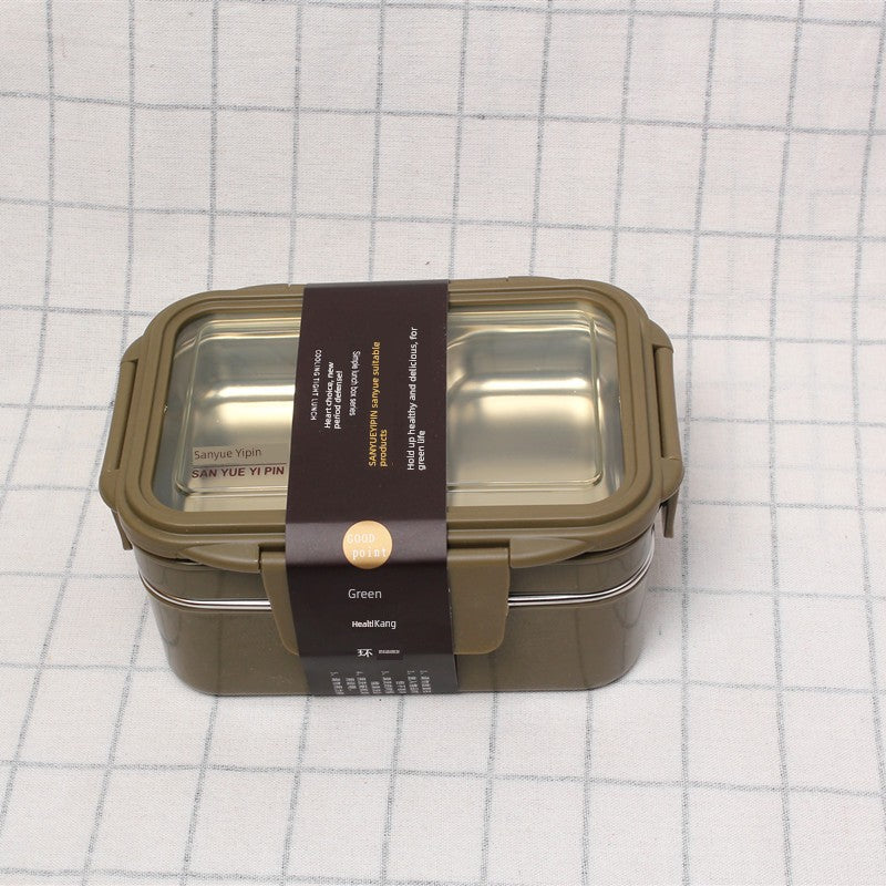 Rectangular Student Stainless Steel Divider Japanese Lunch Box Julia M LifeStyles