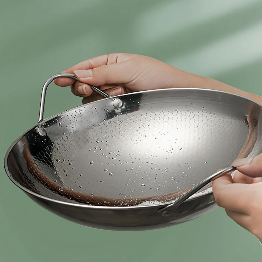 Stainless Steel Honeycomb Non-Stick Skillet 29cm - Julia M LifeStyles
