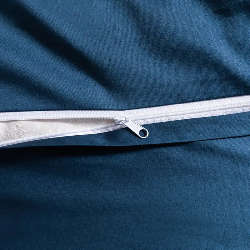 Luxury 1000TC Egyptian Cotton Duvet Cover Set with Silver Embroidery Julia M LifeStyles