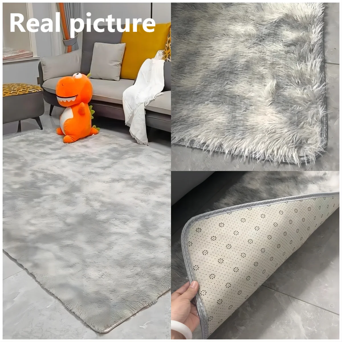 Tie-Dye Plush Carpet - Soft Fluffy Living Room Bedroom Mat