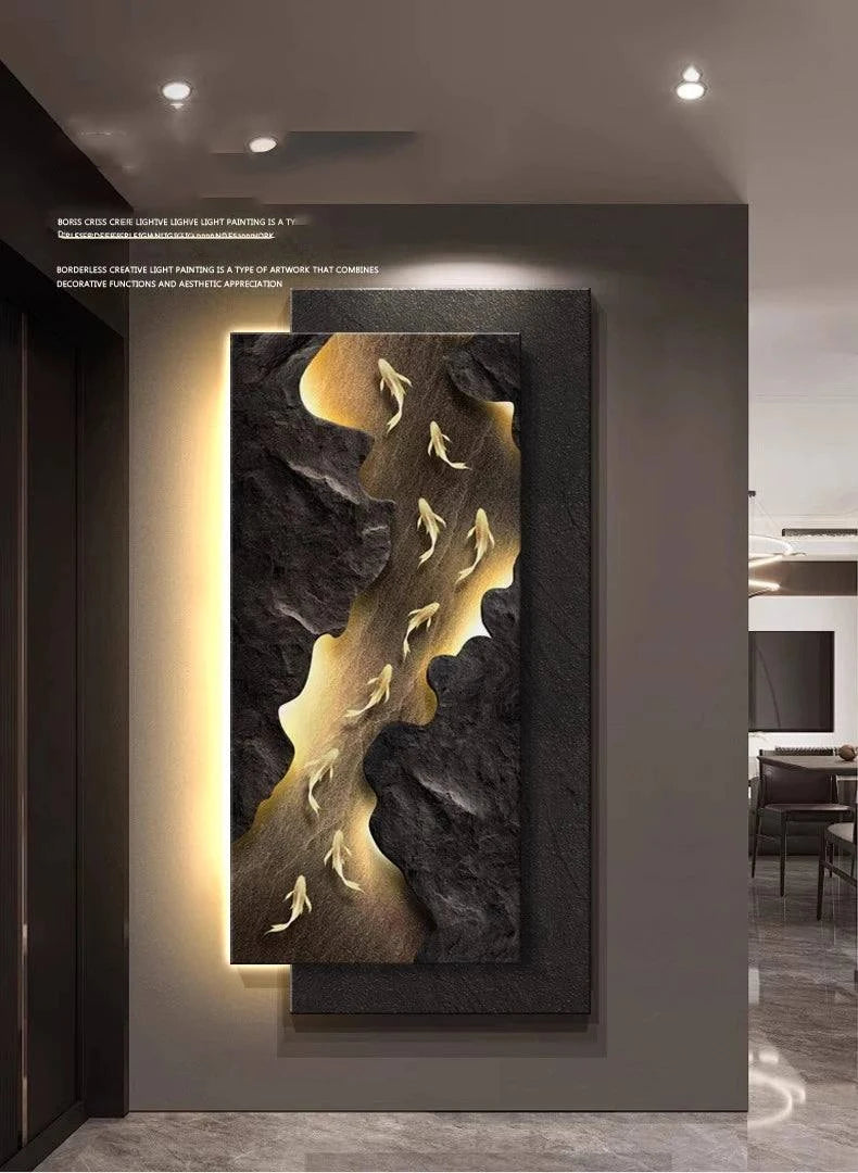 Koi Fish LED Light Wall Lamp - Julia M LifeStyles