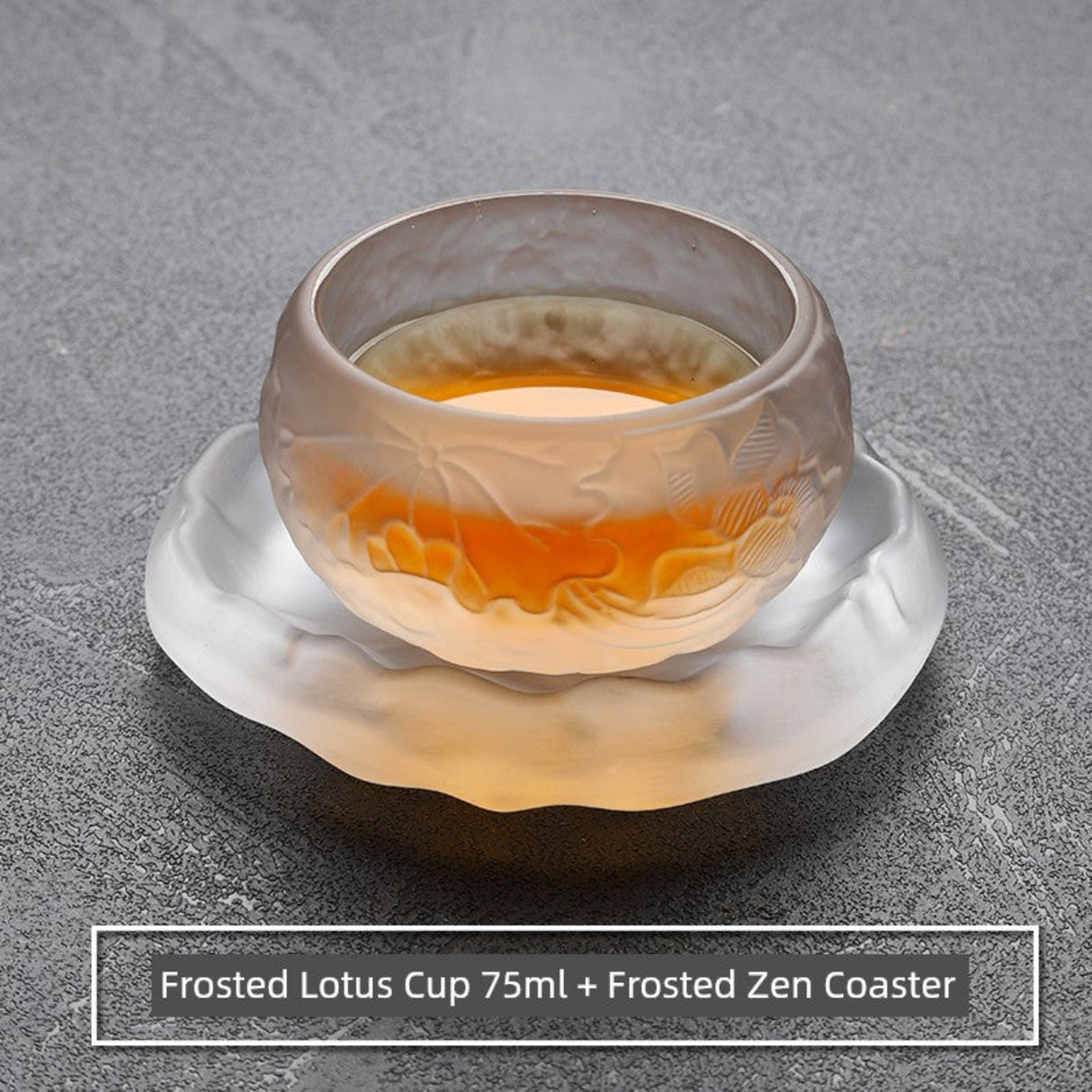 Elegant Frosted Japanese Glass Tea Cup – Single Serve Delight Julia M Home & Kitchen