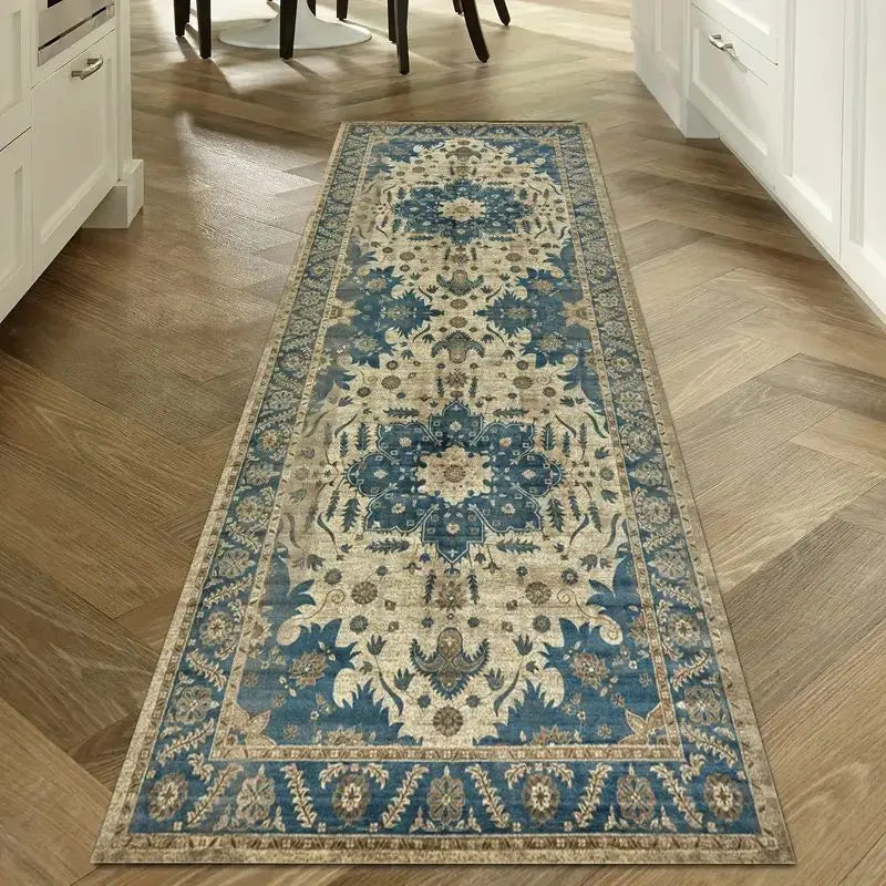 Bohemian Corridor Carpet Geometric Pattern Crystal Velvet Floor Mat - Julia M LifeStyles