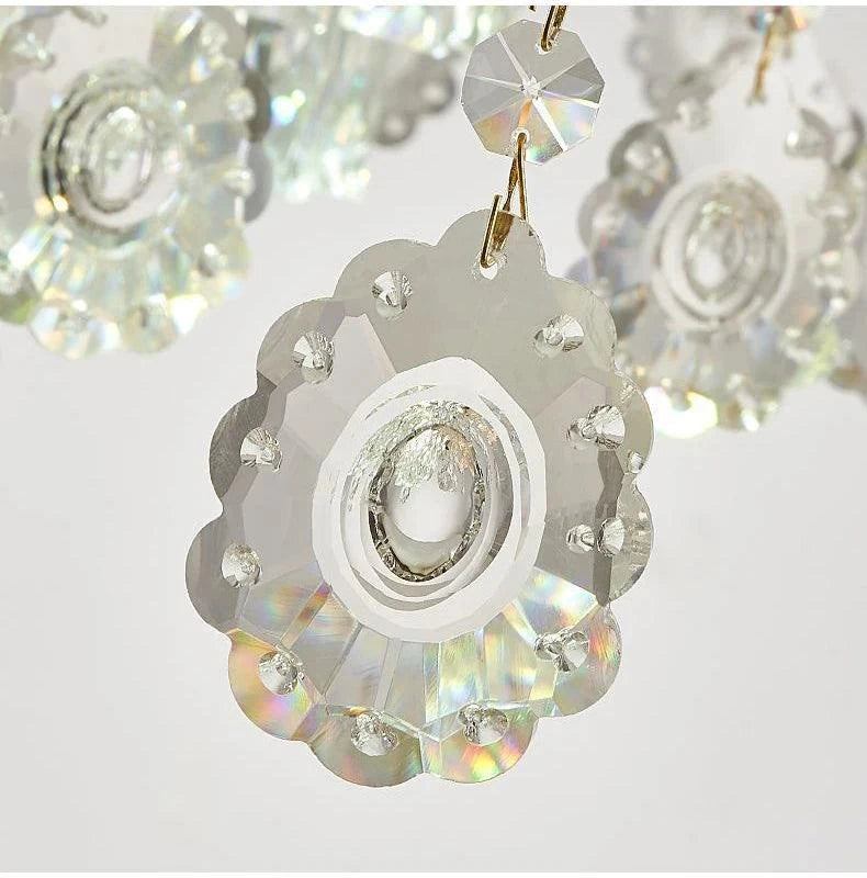 LED Crystal Ceramic Retro Ceiling Chandelier - European Style Luxury Lamp - Julia M LifeStyles