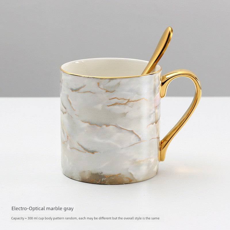 Florence Exquisite European-Style Bone China Mug with Lid and Spoon Julia M LifeStyles