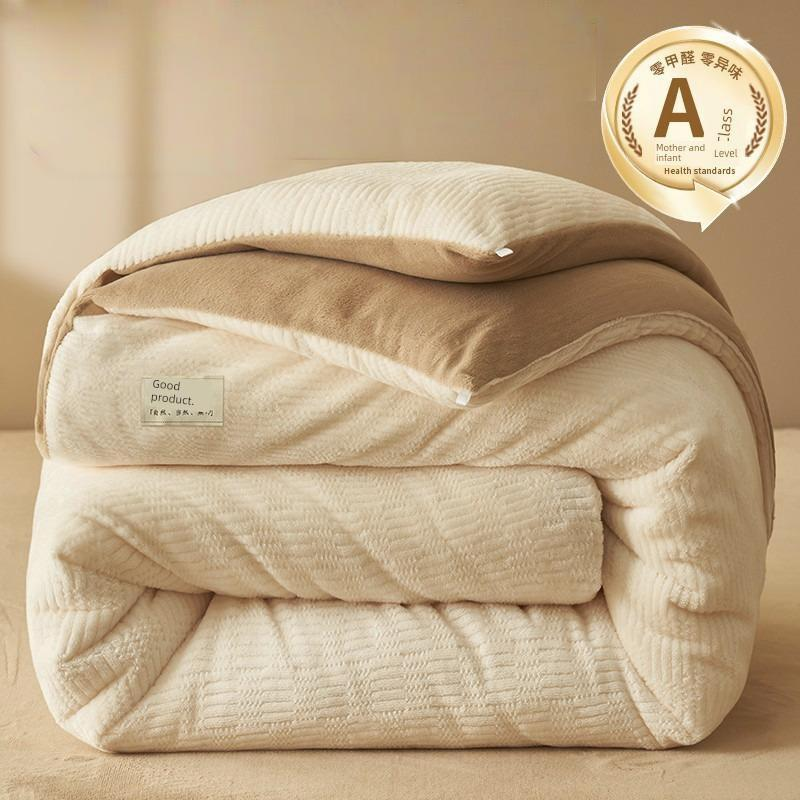 Antarctic People Luxe Winter Lambskin Quilt - Thickened Milk Fiber Duvet for Ultimate Comfort Julia M Home & Kitchen