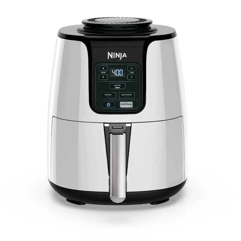 Ninja 4Qt Air Fryer, Nonstick Basket with Crisper Plate, 1550 Watts, White Julia M LifeStyles