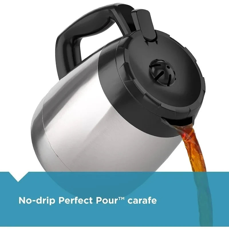 BLACK DECKER 12-Cup Thermal Coffee Maker, Digital Controls, Even Stream Showerhead, Thermal Carafe, Easy Cleaning Julia M LifeStyles