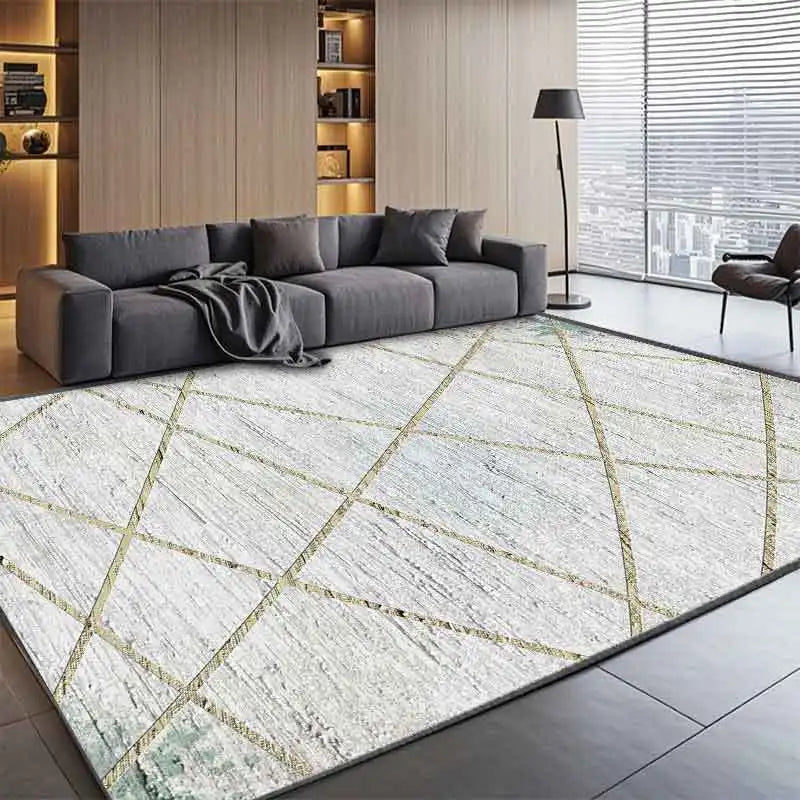 Modern Light Luxury Abstract Rug for Living Room