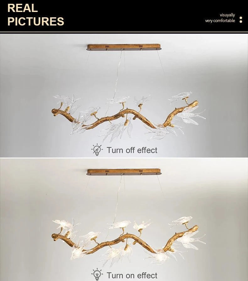 Artpad Designer Glass Bird Song Crystal Chandelier - Julia M LifeStyles