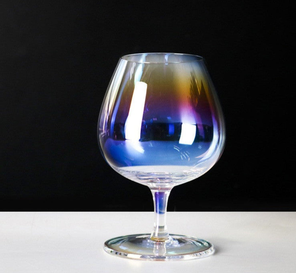 Japanese-Style Colorful Crystal Wine Goblet - Rainbow Champagne Glass Julia M LifeStyles