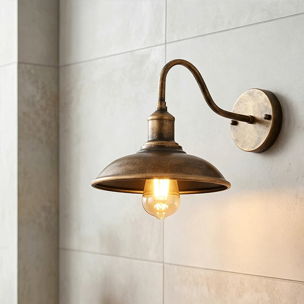 Retro Waterproof LED Wall Lamp Outdoor Courtyard Villa Garden Balcony Corridor Entrance Door E27 Decorative Lighting Fixture