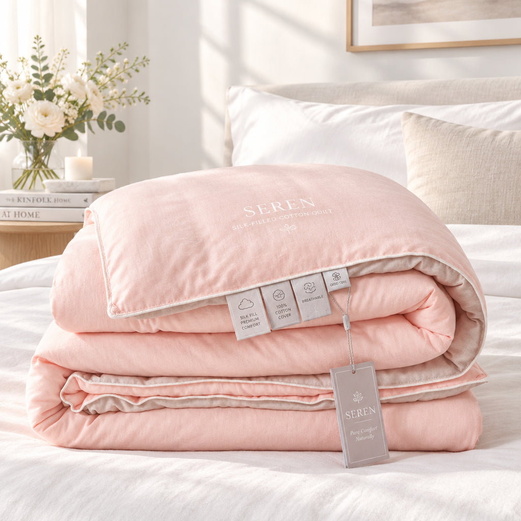 Seren Silk-Filled Cotton Quilt
