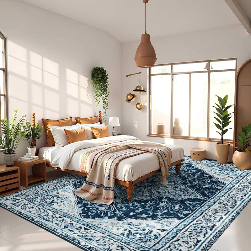 Vintage Bohemian Easy Care Foldable Door Bathroom Floor Mat