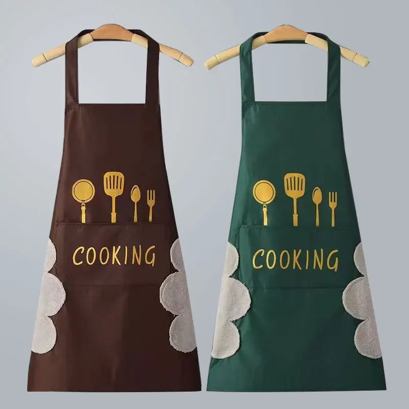 Universal Waterproof Oilproof Sleeveless Cooking Apron for Men and Women Julia M Home & Kitchen