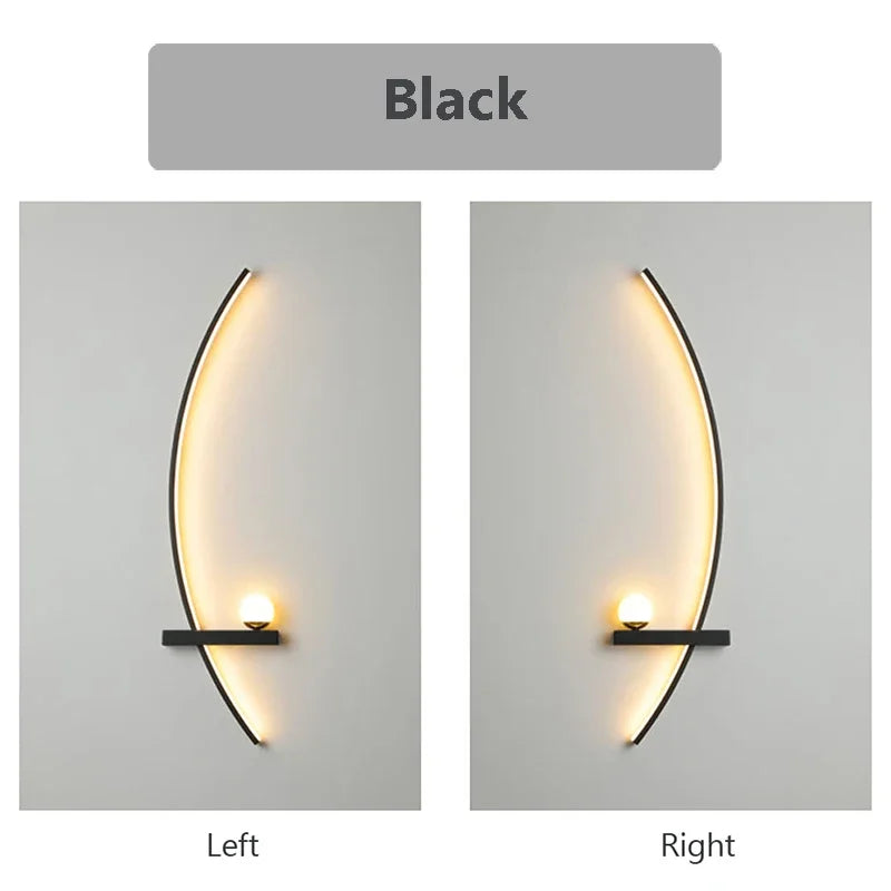 Modern LED Wall Lamp with Smart Remote Control for Bedroom and Living Room Julia M LifeStyles