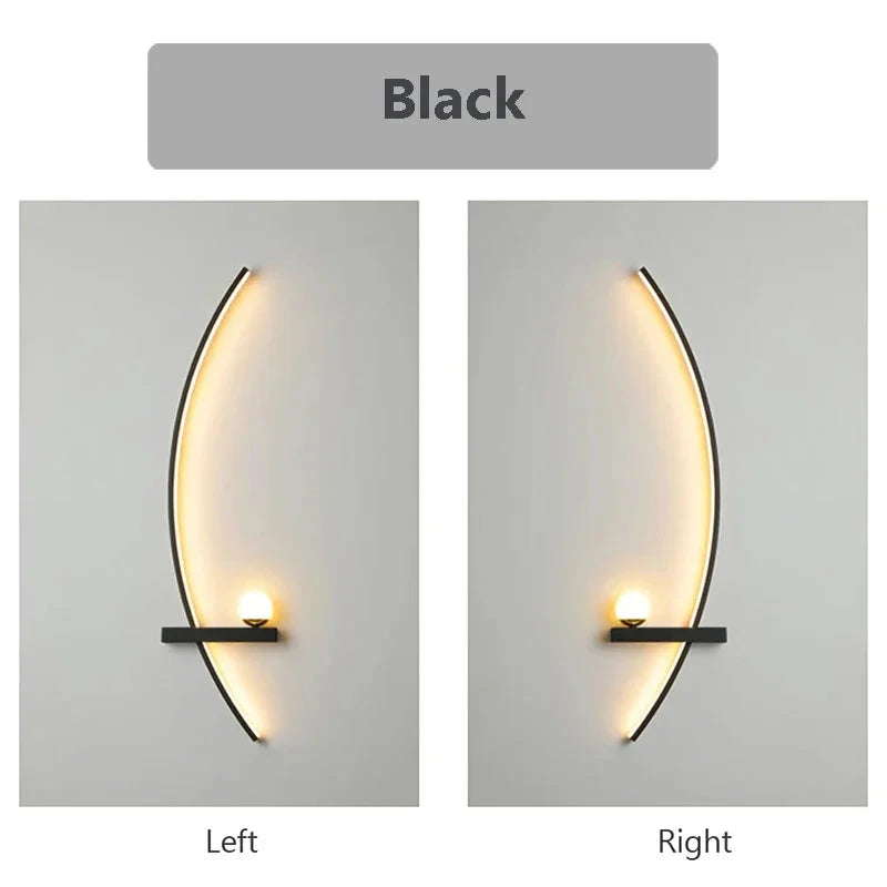 Modern LED Wall Lamp with Smart Remote Control for Bedroom and Living Room Julia M LifeStyles
