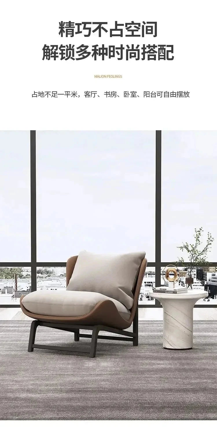 Scandinavian Single Modern Minimalist Balcony Living Room Couch Julia M LifeStyles
