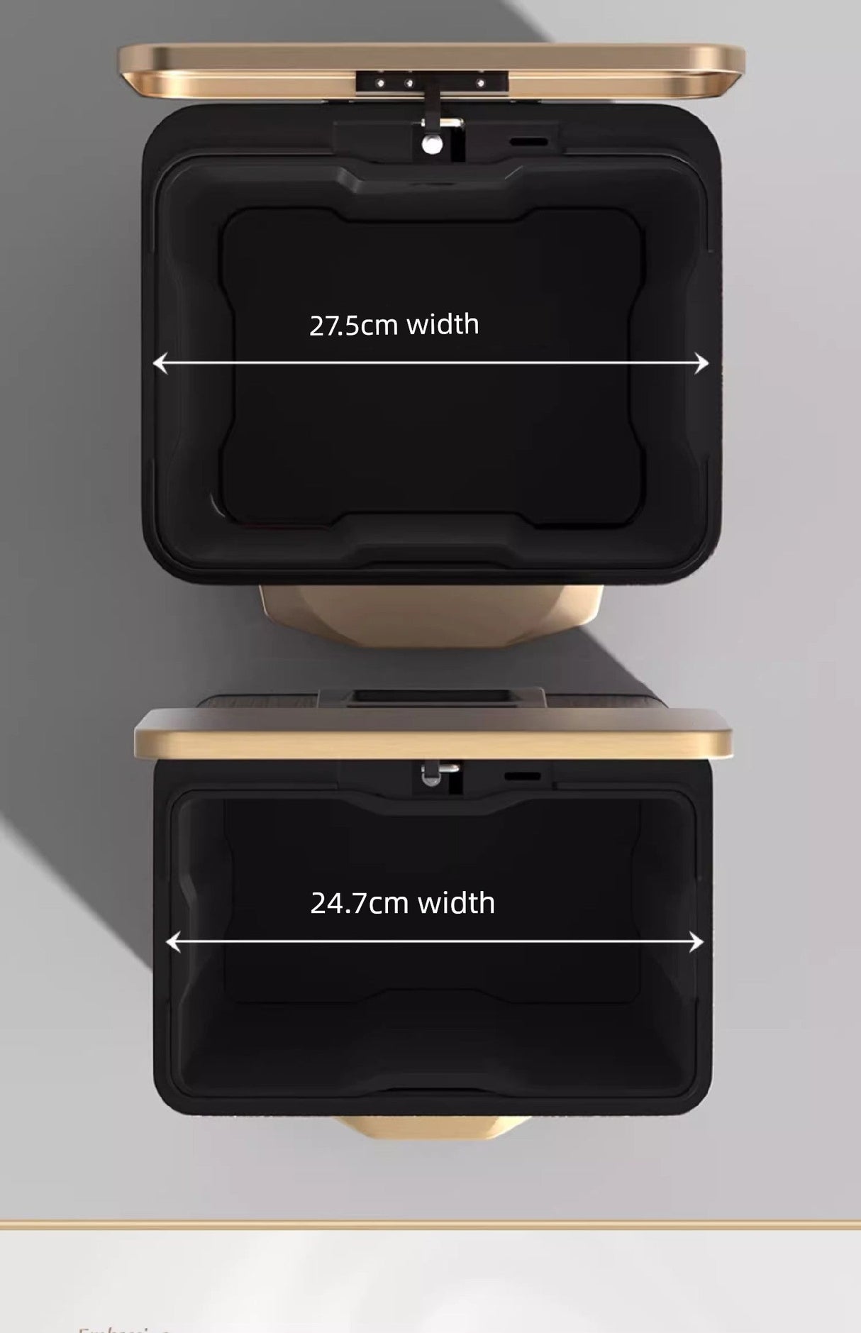 Sleek Leather Exterior German Foot-Pedal Trash Can - 12L -30L Luxury Design for Home & Office Julia M LifeStyles