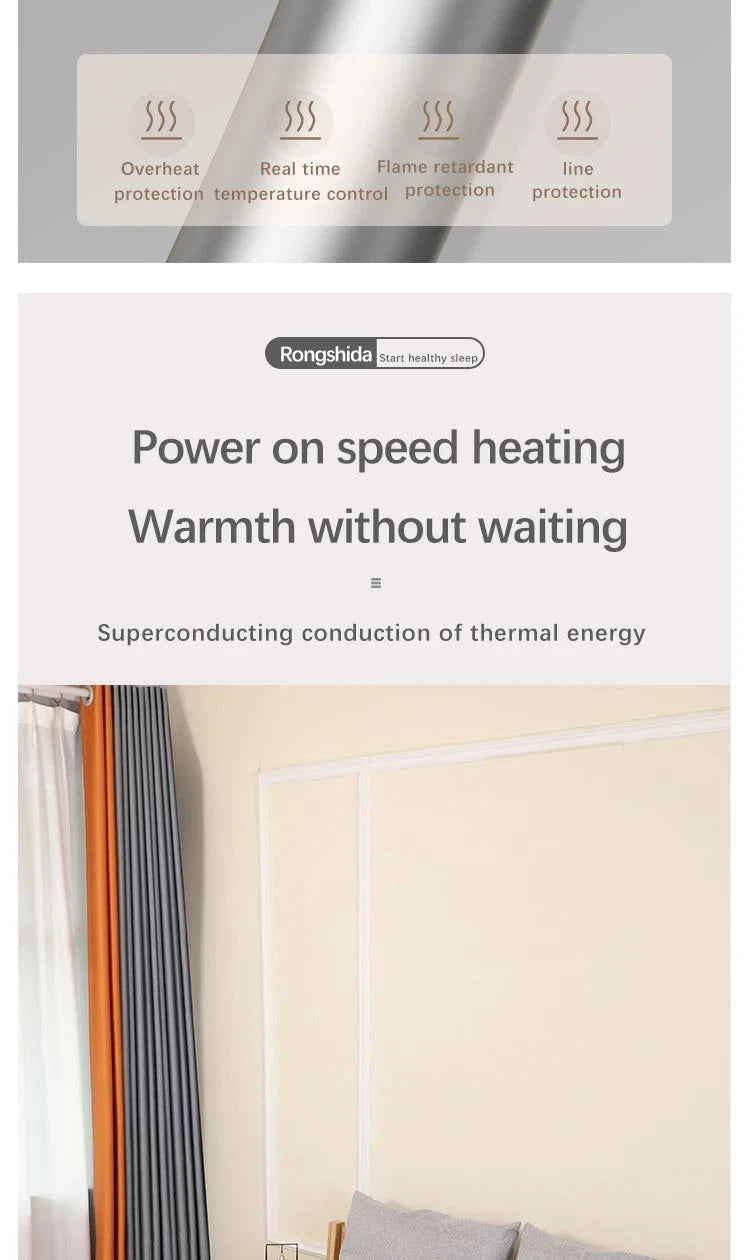 Smart Electric Heating Blanket with Automatic Thermostat - Julia M LifeStyles