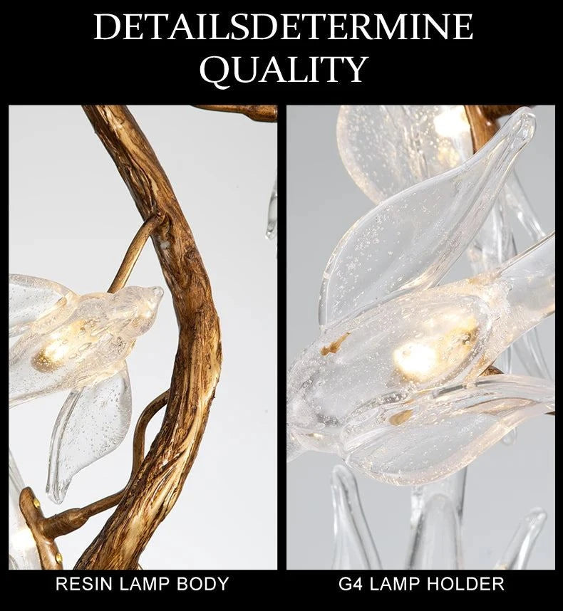 Artpad Designer Glass Bird Song Crystal Chandelier - Julia M LifeStyles