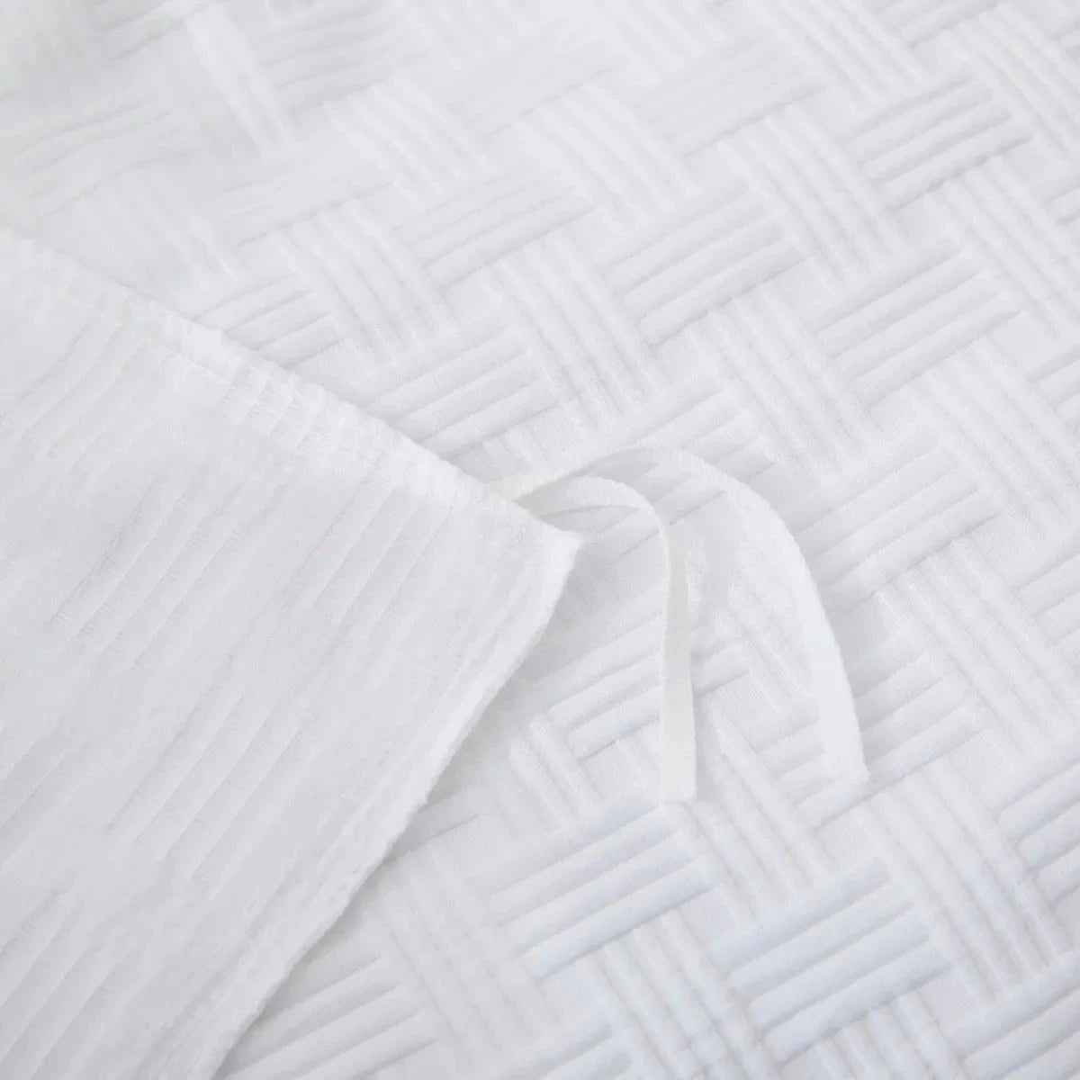 Elegant White King Size Duvet Cover Set with Soft Microfiber Waffle Weave Julia M Home & Kitchen