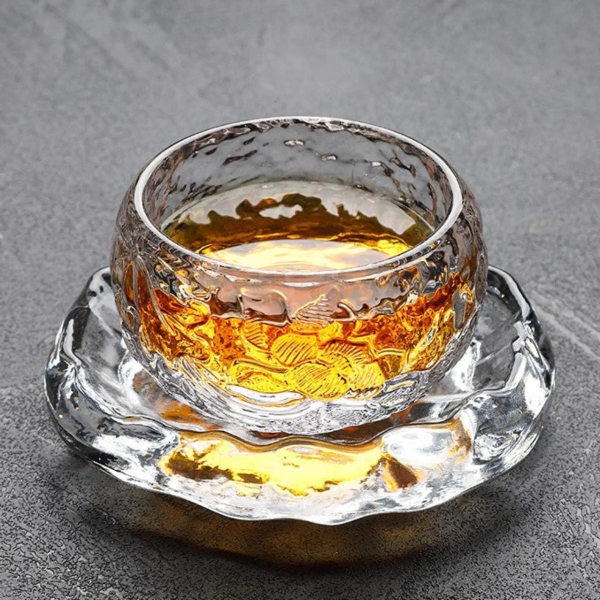 Elegant Frosted Japanese Glass Tea Cup – Single Serve Delight Julia M Home & Kitchen