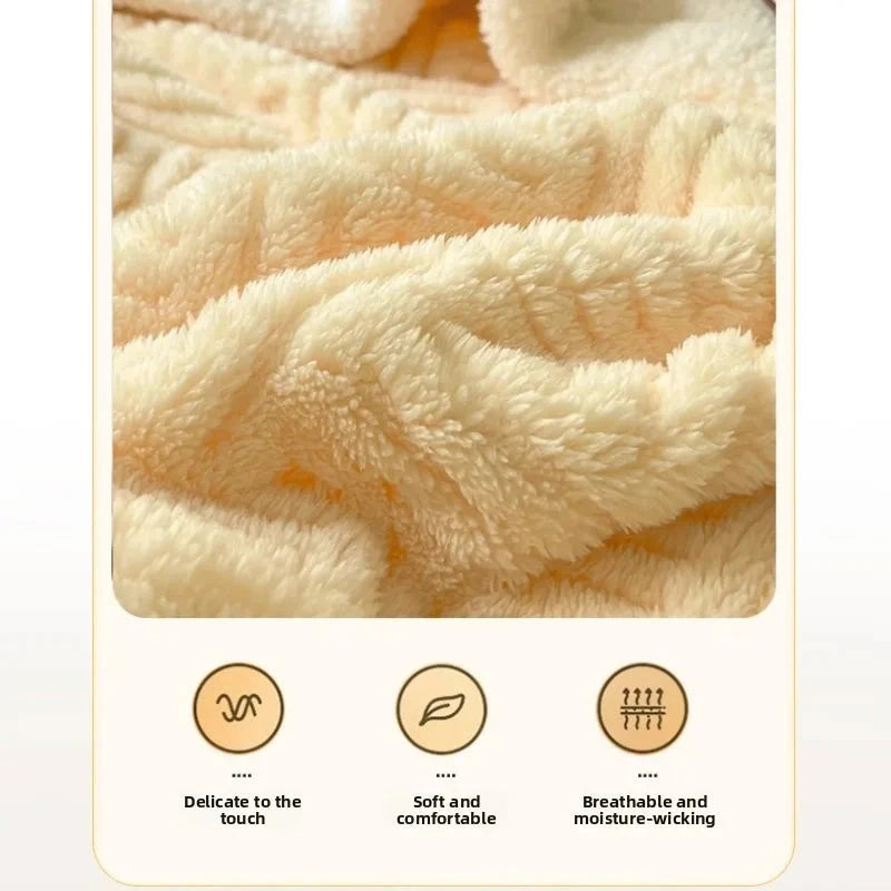 Cozy Coral Fleece Autumn & Winter Blanket Julia M LifeStyles