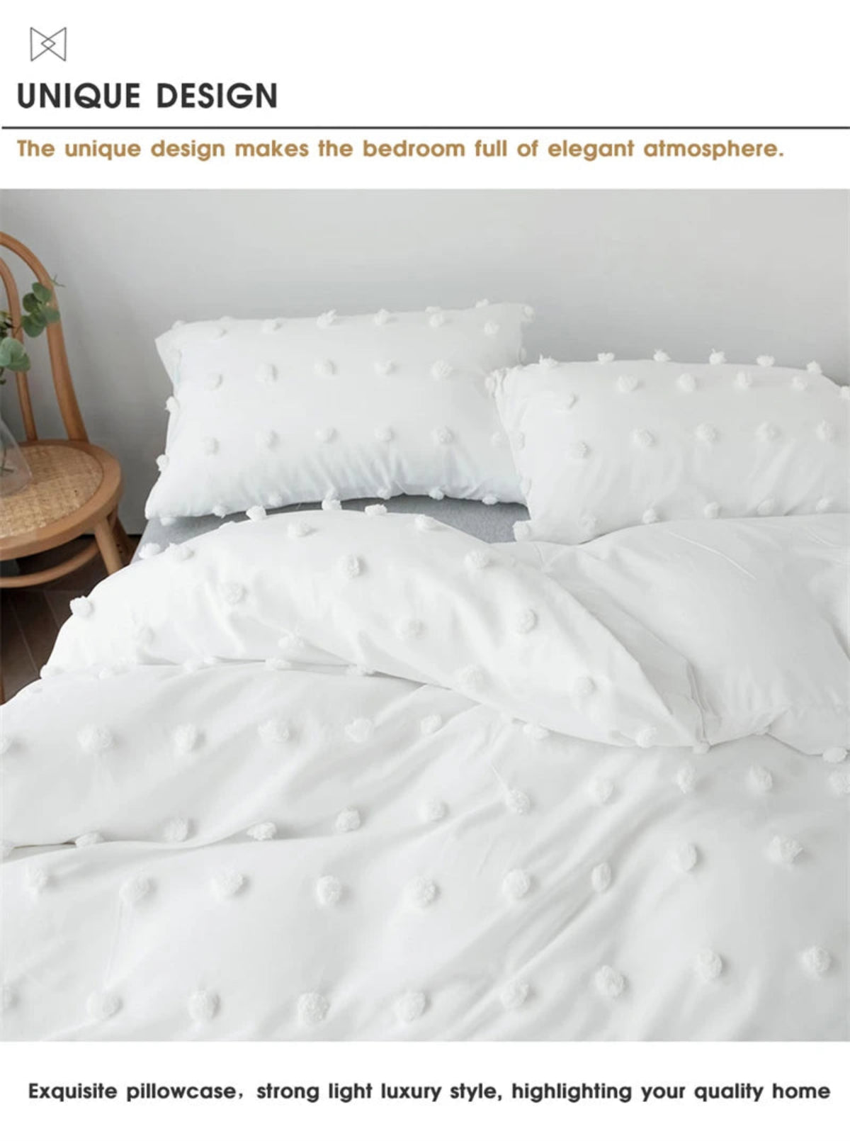 Julia M Haus Tufted Duvet Cover Set
