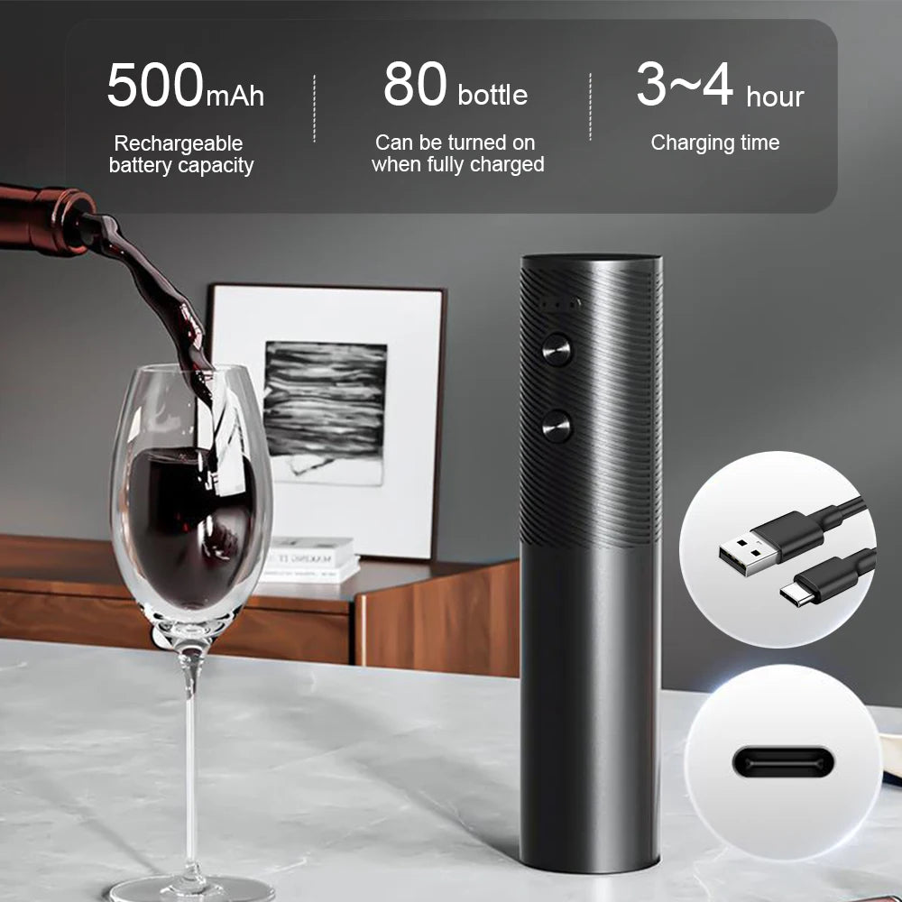 Rechargeable Electric Wine Bottle Opener Set - Julia M LifeStyles