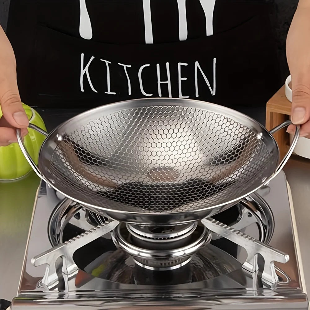 Stainless Steel Honeycomb Non-Stick Skillet 29cm - Julia M LifeStyles