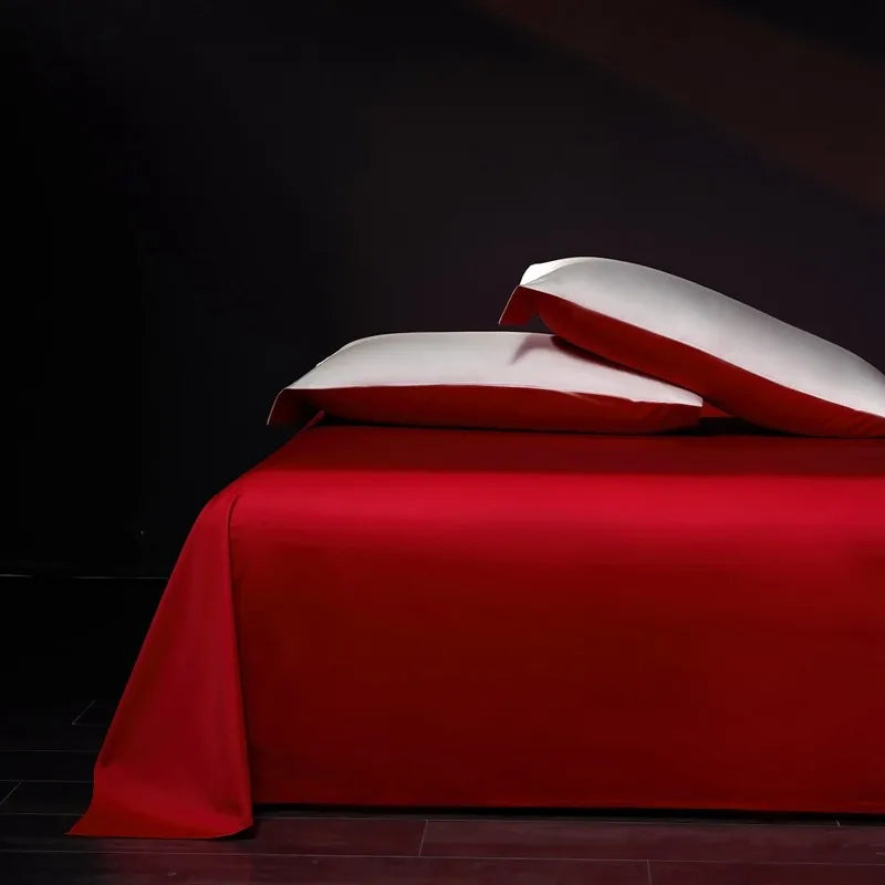 Luxury 100% Egyptian Cotton Reversible Duvet Cover Set - Silver & Purple Julia M LifeStyles