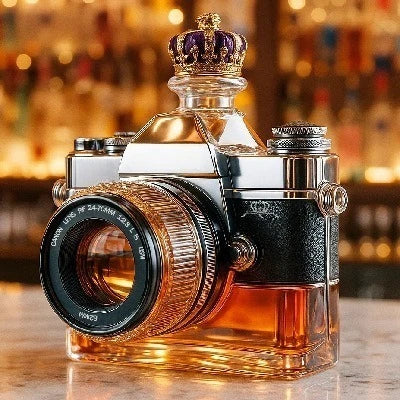 Creative Camera Design Whiskey Glass Bottle