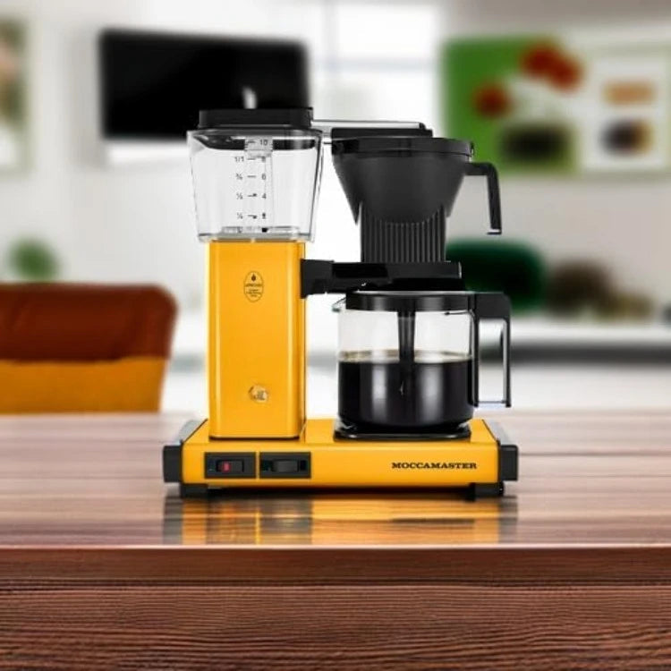 Moccamaster 53942 KBGV 10-Cup Coffee Maker Yellow Pepper, 40 Ounce, 1.25l Julia M LifeStyles