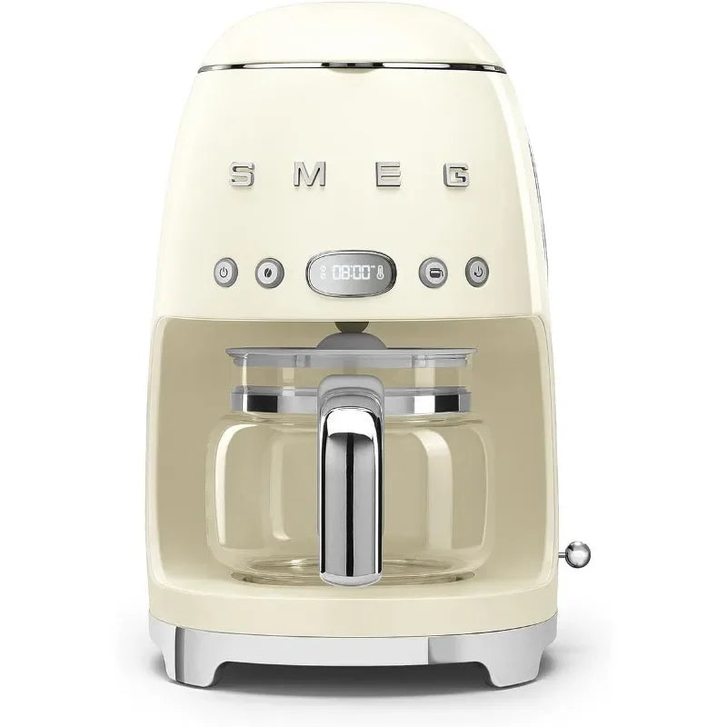 SMEG 50's Retro Drip Coffee Machine with 10-Cup Carafe and Auto Start Julia M LifeStyles