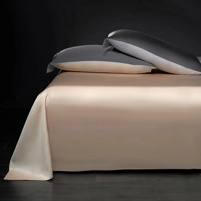 Luxury 100% Egyptian Cotton Reversible Duvet Cover Set - Silver & Purple Julia M LifeStyles