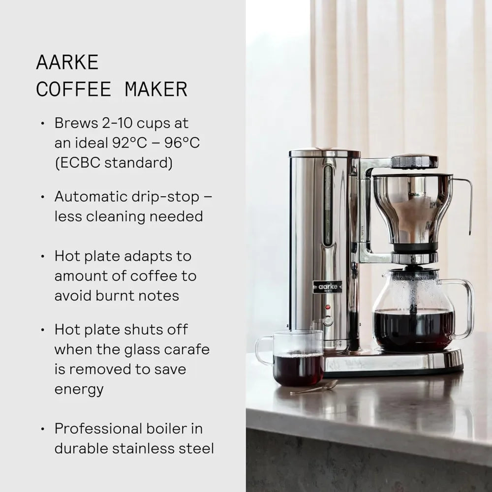 Aarke 10-Cup Electric Drip Coffee Maker with Automatic Drip-Stop Julia M LifeStyles