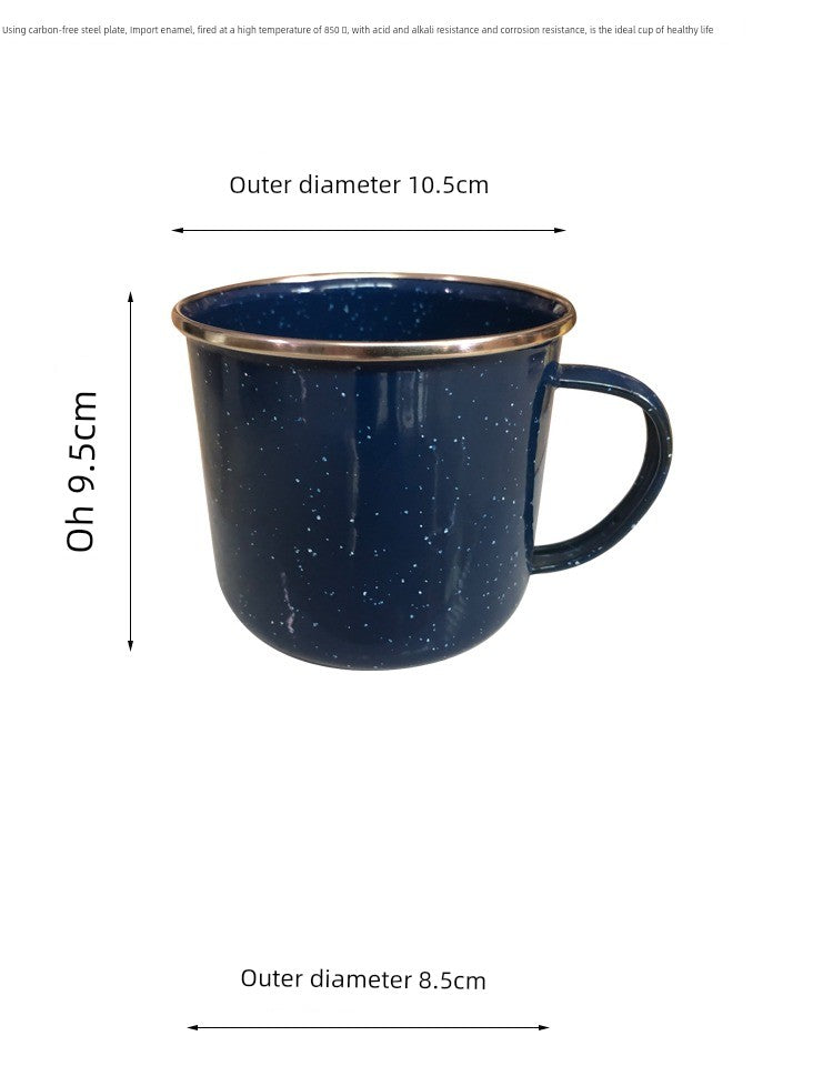 Starry Sky Enamel Tea Container: A Retro Elegance for Connoisseurs Julia M LifeStyles