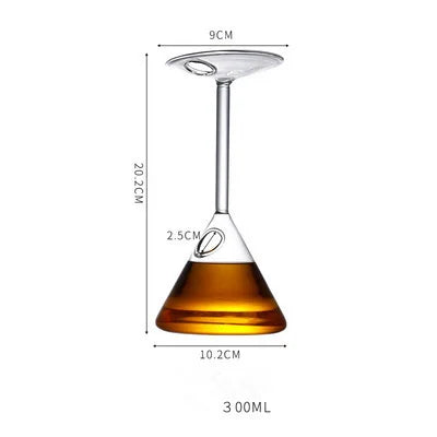 Funny Upside Down Cocktail Glass Upside Down Martini Cocktail Cup Inverted Juice Tumbler Opposite Cocktail Glass Cup Wholesale - Julia M LifeStyles