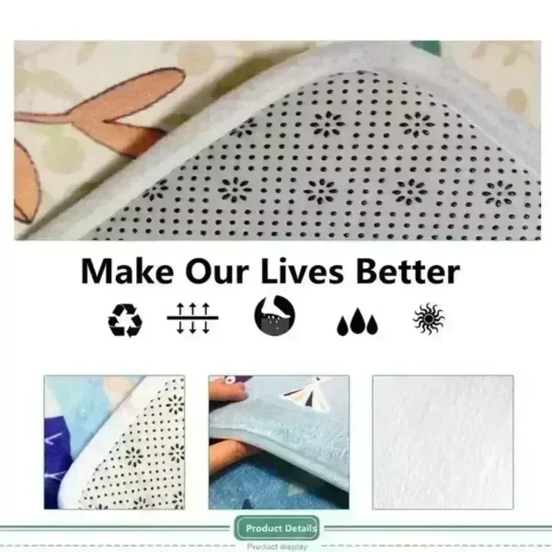 Retro Elephant Print Carpet