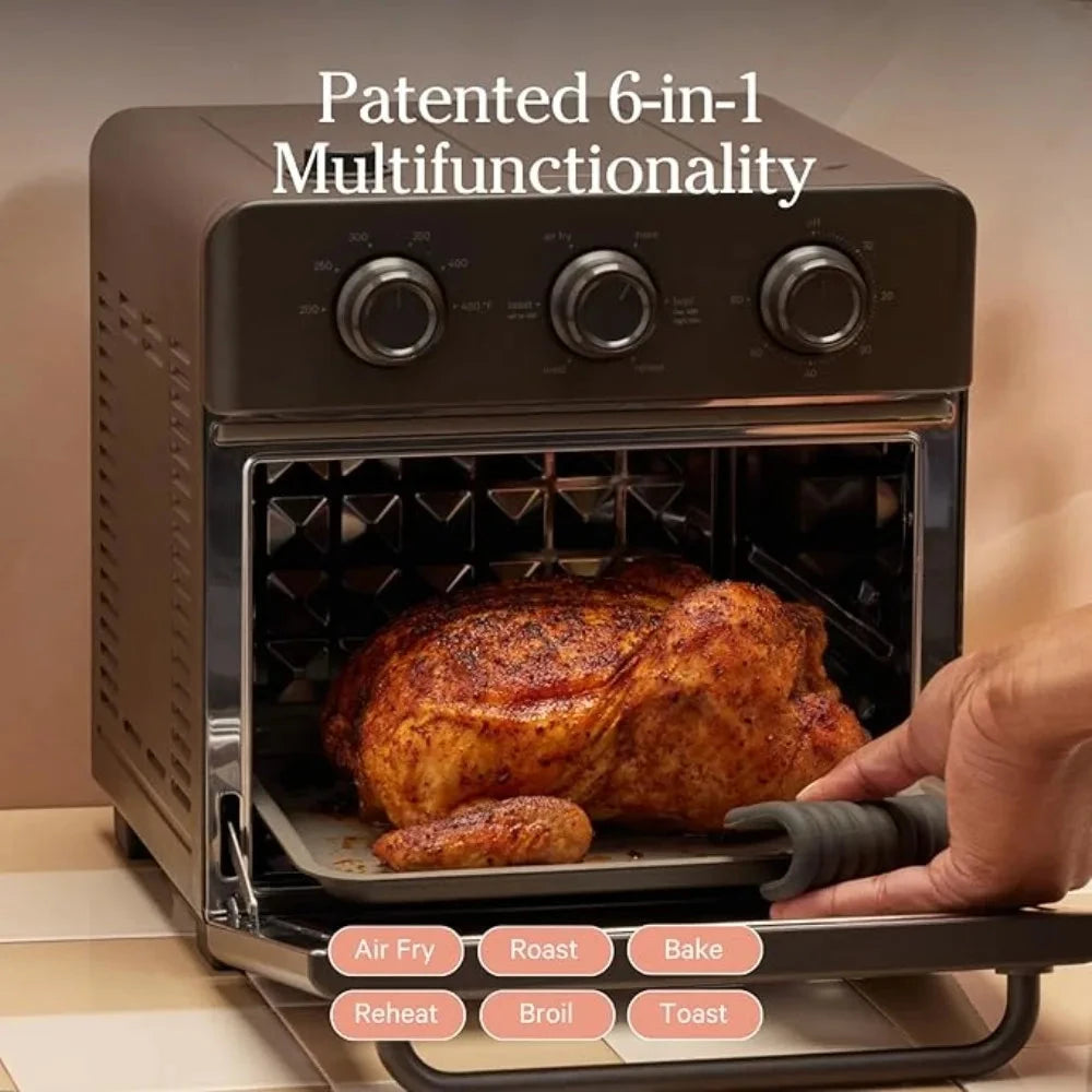 NEW-6 in 1 Air Fryer&Toaster Oven with Steam Infusion,Compact, Countertop Friendly,Fast Preheat,Multifunctional, Air Fry, Toast Julia M LifeStyles