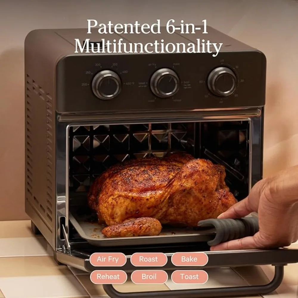 6 in 1 Compact Air Fryer & Toaster Oven with Steam Infusion Julia M LifeStyles